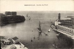CPA Marseille Sortie Du Port Bateaux