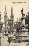 CPA Marseille Monument Des Mobile et l'eglise des Reformes 