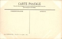CPA Marseille Le fort Saint Jean 