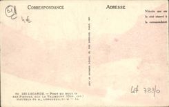 VINTAGE POSTCARD Bellegarde Bridge Of the Mill of the stones on Valserine