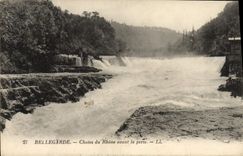VINTAGE POSTCARD Bellegarde Falls Of the Rhone Before the Loss