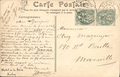 VINTAGE POSTCARD Vichy the Basin Of the Swans