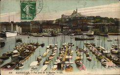 CPA Marseille Vue Prise De La Marine Bateaux