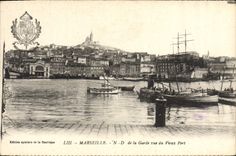 CPA Marseille ND De La Garde Vue Du Vieux Port Bateaux 