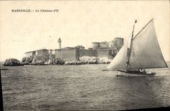 CPA Marseille Le Chateau d'If Bateau Voilier 