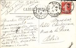 VINTAGE POSTCARD Mans the Cathedral Tomb Of Monseigneur Bouvier