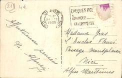 VINTAGE POSTCARD Dijon Places Of President Wilson And I' Eglise St Pierre