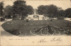 VINTAGE POSTCARD Dijon the Park Darcy