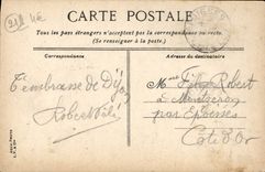 VINTAGE POSTCARD Dijon Carnot Monument