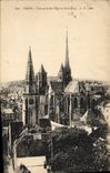 VINTAGE POSTCARD Dijon Seen from De I' Eglsie Holy Jean