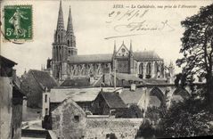CPA Sees La Cathedrale Vue Prise De I'Abreuvoir
