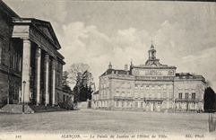 CPA Alencon Le Palais De Justice Et I'Hotel De Ville
