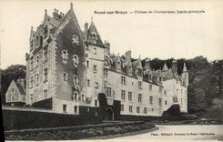 VINTAGE POSTCARD Besse On Sling Castle De Courtanvaux Principal Frontage