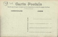 POSTAL Besse de la VENDIMIA en el ataque frontal de Sling Castle De Courtanvaux Principal