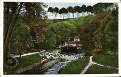 VINTAGE POSTCARD Chatillon On the Seine Source of Douix