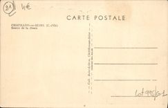 VINTAGE POSTCARD Chatillon On the Seine Source of Douix
