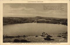 VINTAGE POSTCARD Auvergne Gour De Tazenat