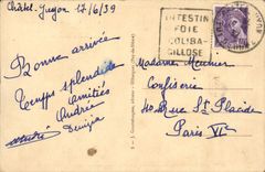 VINTAGE POSTCARD Auvergne Gour De Tazenat