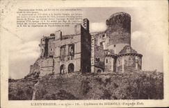 VINTAGE POSTCARD Auvergne Castle De Murols