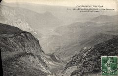 VINTAGE POSTCARD Picturesque Auvergne Valley De Chaudefour View taken of Puy Ferrand