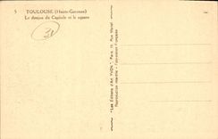 CPA Toulouse Le Donjon Du Capitole Et Le Square