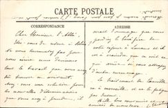 POSTAL Vichy de la VENDIMIA una esquina del parque de Celestins