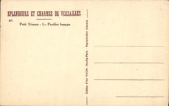 CPA Versailles Petit Trianon Le Pavillon Francais