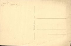 Panorama de Metz de la POSTAL de la VENDIMIA