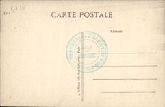 Taladro de la POSTAL de la VENDIMIA de Compiegne el sitio cercano de De I' Armistice Rethondes de la encrucijada del coche de los plenipotentiares alemanes