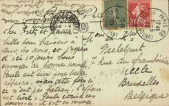 Apartamentos reales de Reims de la POSTAL de la VENDIMIA del tímpano del palacio del arzobispo de la cámara acorazada palatina Militaria