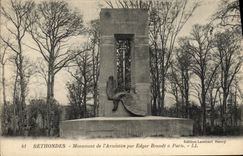 CPA Rethondes Monument De I'Armistice Par Edgar Brandt a Paris Militaria