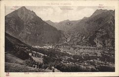 CPA Cauterets Vue d'ensemble prise de la Reine Hortense 