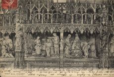 CPA Cathedrale De Chartres Fragment Du Tour Du Choeur