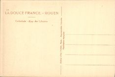 VINTAGE POSTCARD Rouen Cathedral Court Of the Booksellers