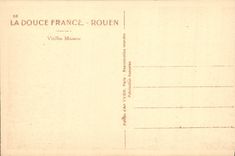 VINTAGE POSTCARD Rouen Vizilles Houses