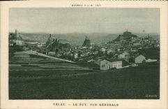 VINTAGE POSTCARD Velay Puy View