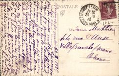 CPA Auvergne Legende du Chambon La dent du marais ou saut de la pucelle