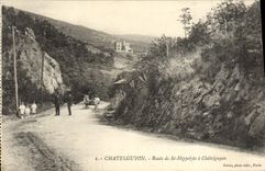VINTAGE POSTCARD Chatelguyon Route Of St Hippolyte has Chatelguyon