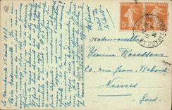 CPA La Bourboule La route du barrage 