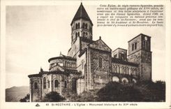 CPA St Nectaire L'Eglise Monument Historique