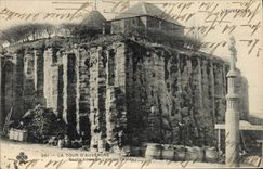 VINTAGE POSTCARD the Tower Of Auvergne low Rock of the old castle