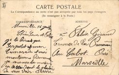 POSTAL Beaucaire de la VENDIMIA la torre y las paredes del castillo del duque de Montmorency visto del interior de la plataforma