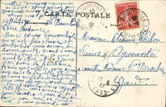 VINTAGE POSTCARD Auvergne Bourboule laces of the rock of the fairies