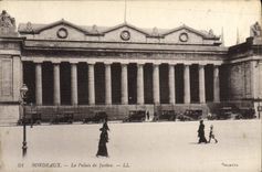 Cortes de ley de Burdeos de la POSTAL de la VENDIMIA