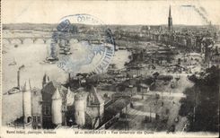 CPA Bourdeaux Vue Generale Des Quais