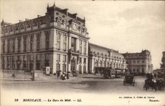 CPA Bourdeaux Le Gare Du Midi