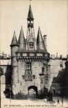 POSTAL Bourdeaux de la VENDIMIA la puerta del paladar o de la puerta de Cailhau