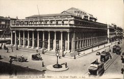 POSTAL Bourdeaux de la VENDIMIA el teatro grande
