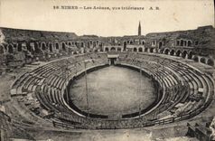CPA Nimes Les Arenes Vue interieure 