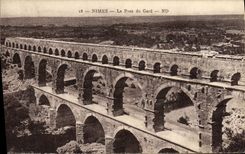 CPA Nimes Le Pont Du Gard